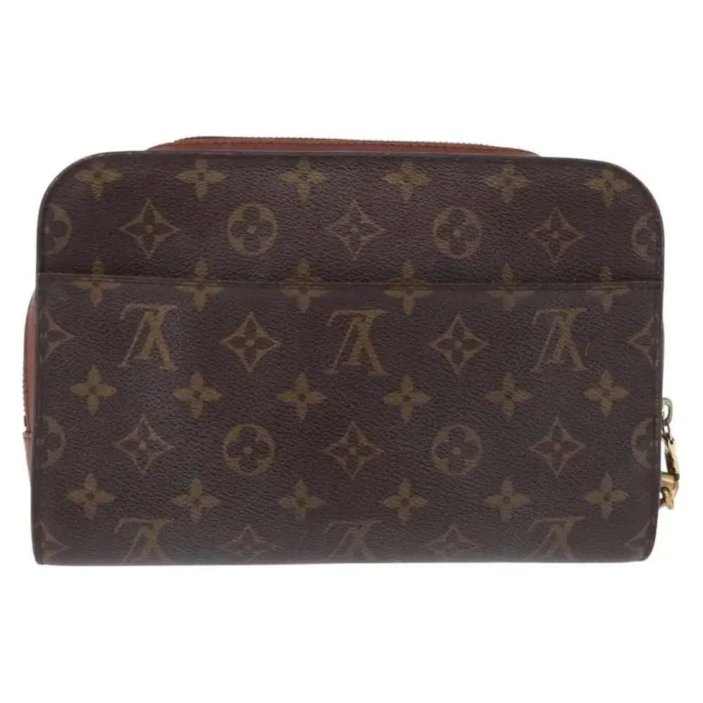 Louis Vuitton Monogram Orsay Clutch Bag Brown